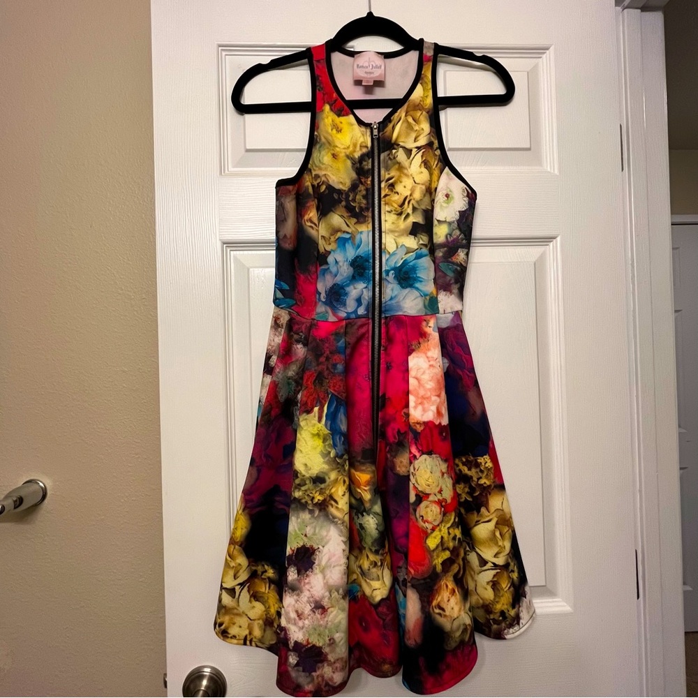 Vibrant floral party dress - only worn once!